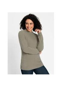 Stehkragenpullover Inspirationen "Pullover", Damen, Gr. 36, braun (schlamm), 80% Polyamid, 20% Polyacryl, unifarben, Pullover Stehkragenpullover