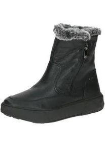 Stiefelette Caprice "Caprice Stiefelette Leder/Textil", Damen, Gr. 39, schwarz, Leder, Textil, Schuhe Stiefelette