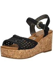 Keilsandalette Blowfish "Blowfish Sandalen Lederimitat", Damen, Gr. 40, schwarz, Lederimitat, Schuhe