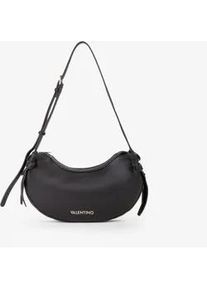 Schultertasche Valentino BAGS "WIN RE", Damen, Gr. B/H/T: 32cm x 15cm x 5,5cm, schwarz, Lederimitat, Taschen Schultertasche, Damen Umh&auml;getasche, Tragetasche, Handtasche mit goldfarbenem Label