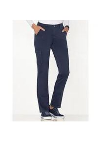 Webhose Classic Basics, Damen, Gr. 42, Normalgr&ouml;&szlig;en, blau (marine), 98% Baumwolle, 2% Elasthan, unifarben, Hosen