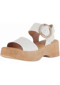 Riemchensandale Gabor "Gabor Sandalen Nappaleder", Damen, Gr. 39, braun (latte), Nappaleder, Schuhe Riemchensandale