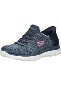 Sneaker Skechers "Skechers Sneaker Textil", Damen, Gr. 41, blau, Textil, Schuhe Sneaker