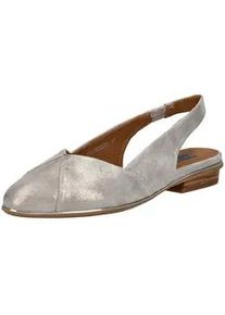 Ballerina Everybody "Everybody Ballerinas Leder", Damen, Gr. 38, grau (dunkel grau), Leder, Schuhe Ballerina