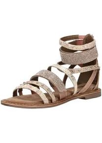 Schaftsandalette Lazamani "Lazamani Sandalen Leder", Damen, Gr. 41, rosa (rose), Leder, Schuhe