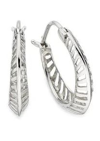 Paar Creolen Bruno Banani "Schmuck Geschenk Silbercreolen", silberfarben, Ohrringe, Damen, 17,5mm, Silber 925 (Sterlingsilber)