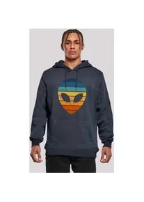 Kapuzenpullover F4NT4STIC "Alien Sonnenuntergang Retro", Herren, Gr. 5XL, blau (navy), Obermaterial: 65% Baumwolle, 35% Polyester, slim fit, Pullover Kapuzenpullover, Premium Qualit&auml;t