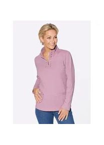 Langarmshirt Casual Looks "Shirt", Damen, Gr. 48, rosa (ros&eacute;), 60% Polyester, 40% Baumwolle, unifarben, Shirts Langarmshirt