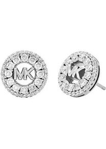 Paar Ohrstecker Michael Kors "Schmuck Geschenk Silber 925 Ohrringe PREMIUM", silber (silberfarben, kristallwei&szlig;, kristallwei&szlig;), Ohrringe, Damen, 12mm, Silber 925 (Sterlingsilber), mit Zirkonia (synth.)