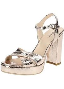 High-Heel-Sandalette Nero Giardini "Nero Giardini Sandalen Leder", Damen, Gr. 39, braun (bronze), Leder, Schuhe