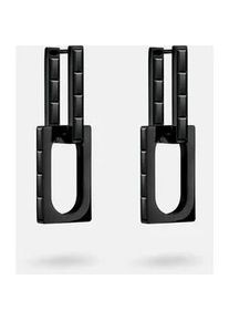 Paar Creolen Liebeskind Berlin "Schmuck Edelstahl Ohrringe The Festive Mini Link Sparkle", schwarz (schwarz, schwarz), Ohrringe, Damen, 14mm, Edelstahl, mit Zirkonia (synth.) - Einh&auml;nger abnehmbar