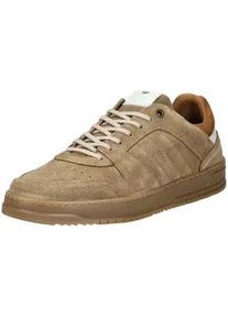 Sneaker Bullboxer "Bullboxer Sneaker Veloursleder", Herren, Gr. 43, beige (sand), Veloursleder, Schuhe Sneaker