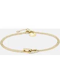 Armband Liebeskind Berlin "Schmuck Geschenk Edelstahl Armkette The Festive Mini Link Sparkle", gold (gelbgoldfarben, kristallwei&szlig;, kristallwei&szlig;), Armb&auml;nder, Damen, 20cm, Edelstahl, Armband, mit Zirkonia (synth.)