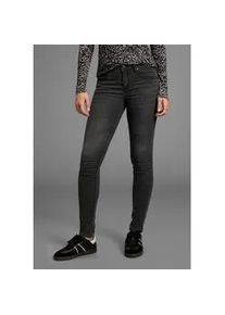 Skinny-fit-Jeans Arizona "Shaping", Damen, Gr. 38, N-Gr, grau (dunkelgrau us), Jeans, Obermaterial: 79% Baumwolle, 19% Polyester, 2% Elasthan, Basic, eng lang, Jeans, skinny Passform, normale Leibh&ouml;he, in Stretch-Qualit&auml;t, Used-Look, Topseller