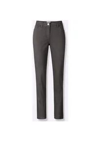 Stretch-Jeans Casual Looks, Damen, Gr. 50, Normalgr&ouml;&szlig;en, grau (graphit), 96% Baumwolle, 4% Elasthan, unifarben, lang, Jeans