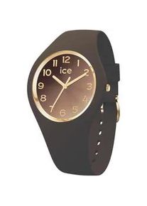 Ice Watch Quarzuhr ICE-WATCH "ICE sunset - S37 - 3H", dunkelbraun, Armbanduhren, Damen, Quarzuhr, Armbanduhr, Damenuhr, Silikonarmband, Wasserdicht bis 10 bar, analog