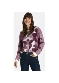 LIEBLINGSST&Uuml;CK Strickpullover LIEBLINGSST&Uuml;CK "BoL", Damen, Gr. 36, 883, wineberry, 57% Polyamid, 34% Polyester, 9% Polyacryl, normal, Rundhals, Pullover Strickpullover, Weicher Materialmix