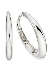 Paar Creolen Bruno Banani "Schmuck Geschenk Silbercreolen", silberfarben, Ohrringe, Damen, 16,2mm, Silber 925 (Sterlingsilber)