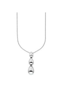 Kette mit Anh&auml;nger Bruno Banani "Schmuck Geschenk Silberkette mit Anh&auml;nger", silberfarben, Halsketten, Damen, Silber 925 (Sterlingsilber), L: 45 B: 1mm, B:1mm