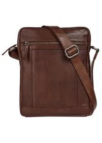 SPIKES & SPARROW Umh&auml;ngetasche SPIKES & SPARROW, Gr. B/H/T: 25cm x 30cm x 4cm onesize, braun (cognac), Leder, vintage, Taschen Umh&auml;ngetasche, echt Leder