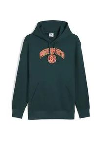 Hoodie Puma "Wardrobe Essentials Sports Legacy Hoodie Herren", Herren, Gr. M, gr&uuml;n (gr&uuml;n terrain), Obermaterial: 68% Baumwolle, 32% Polyester; Rippe: 96% Baumwolle, 4% Elasthan, normal, Sweatshirts Hoodie