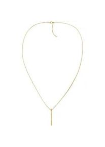 Kette mit Anh&auml;nger Tommy Hilfiger "LINEAR", gold (gelbgoldfarben), Halsketten, Damen, Edelstahl, L: 71,5 B: 1,5mm, B:1,5mm