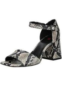 H&ouml;gl Riemchensandale H&Ouml;GL "H&ouml;gl Sandalen Leder", Damen, Gr. 38, schwarz (schwarz, beige), Leder, Schuhe Riemchensandale