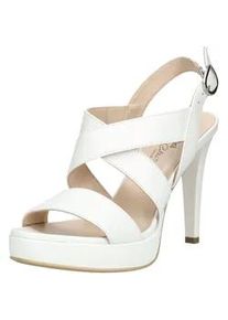 High-Heel-Sandalette Nero Giardini "Nero Giardini Sandalen Leder", Damen, Gr. 39, wei&szlig;, Leder, Schuhe