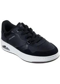 Sneaker Skechers "UNO CTL", Damen, Gr. 36, schwarz, Lederimitat, Veloursleder, Schuhe Sneaker, Retro Sneaker, Schn&uuml;rschuh mit Materialmix