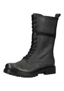 Schn&uuml;rstiefel Josef Seibel "Josef Seibel Stiefel Leder", Damen, Gr. 39, asphalt, Leder, Schuhe Schn&uuml;rstiefel