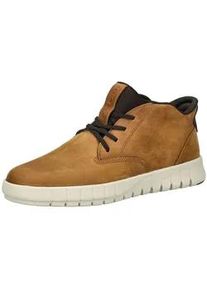 Sneaker Geox "Geox Sneaker Leder/Textil", Herren, Gr. 42, braun (hellbraun), Leder, Textil, Schuhe Sneaker