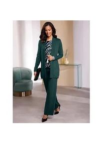 Longstrickjacke Lady, Damen, Gr. 38, blau (petrol), 50% Viskose, 20% Polyester, 20% Polyamid, 10% metallisierte Fasern, unifarben, Strickjacken Longstrickjacke