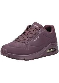 Sneaker Skechers "Skechers Sneaker Lederimitat", Damen, Gr. 38, rot (weinrot), Lederimitat, Schuhe Sneaker