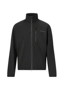 Outdoorjacke Endurance "Ofel jr.", Kinder, Gr. 128, schwarz, 93% Polyester, 7% Elasthan, unifarben, normal, hoch geschlossener Ausschnitt, Jacken Outdoorjacke, mit 4-Wege-Stretch f&uuml;r viel Bewegungsfreiheit