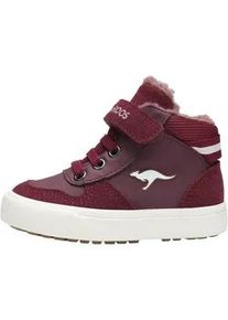 Sneaker Kangaroos "KAVU SHADY EV", Damen, Gr. 22, schwarz (schwarzberry, grape), Synthetik, Textil, Schuhe Sneaker, Warmfutter