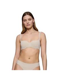 Balconette-BH Triumph "Body Make-Up Illusion", Damen, Gr. 75, Cup C, beige, Microtouch, Obermaterial: 49% Polyamid, 36% Polyester, 15% Elasthan, unifarben, Basic, BHs Balconette-BH, Komfort B&uuml;gel, gef&uuml;ttert, seidenweiche Microfaser, atmungsaktiv