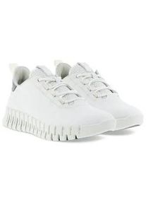 Slip-On Sneaker Ecco "GRUUV W", Damen, Gr. 35, wei&szlig;, Leder, Schuhe Sneaker, Freizeitschuh, Halbschuh, Slipper mit ergonomischer Fluidform Sohle