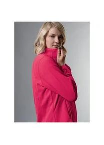 Fleecejacke TRIGEMA "TRIGEMA Taillierte Fleecejacke", Damen, Gr. 3XL, orange (koralle), Fleece, 100% Polyester, lang, Jacken Fleecejacke