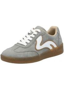 Sneaker Rieker "Rieker Sneaker Veloursleder/Textil", Damen, Gr. 37, wei&szlig; (grau, wei&szlig;), Textil, Veloursleder, Schuhe Sneaker