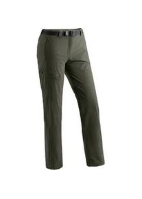 Outdoorhose Maier Sports "Lulaka Winter", Damen, Gr. 42, Normalgr&ouml;&szlig;en, gr&uuml;n (tannengr&uuml;n), 90% Polyamid, 10% Elasthan, Hosen Outdoorhose, Damen Winter Wanderhose, Funktionshose mit Netzinnenfutter