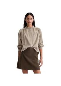 Marc O'Polo Langarmbluse MARC O'POLO "aus Organic-Cotton-Viskose-Mix", Damen, Gr. 42, chalky mauve, Obermaterial: 79% Baumwolle, 21% Lyocell, unifarben, loose fit normal, Manschette, Blusen