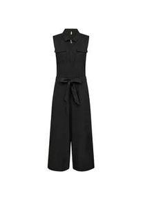 Jumpsuit soyaconcept "Soya Concept Einteiliger Anzug SC-INA 7", Damen, Gr. S, Normalgr&ouml;&szlig;en, 9999 schwarz, Obermaterial: 55% Leinen, 45% Viskose, Overalls Jumpsuit