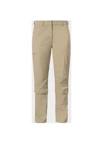 Sch&ouml;ffel Zip-away-Hose SCH&Ouml;FFEL "Pants Engadin1 Zip Off", Damen, Gr. 36, Normalgr&ouml;&szlig;en, beige (4705, beige), Oberstoff: 89% Nylon, 11% Elasthan, Hosen