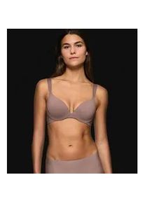 B&uuml;gel-BH Triumph "Body Make-Up Illusion", Damen, Gr. 80, Cup D, braun (chocolate mousse), Microtouch, Obermaterial: 49% Polyamid, 35% Polyester, 16% Elasthan, Basic, BHs B&uuml;gel-BH, mit tiefem Dekollet&eacute;, gepolsterte Cups, Komfort-B&uuml;gel, Microfaser