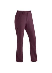 Funktionshose Maier Sports "Helga", Damen, Gr. 50, Normalgr&ouml;&szlig;en, lila (purpurviolett), 91% Polyester, 9% Elasthan, Hosen Funktionshose, warme Damen Outdoorhose, robuste Wanderhose, Regular Fit