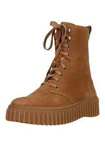 Stiefel Clarks "Torhill Style", Damen, Gr. 39, braun, Leder, Schuhe Stiefel, mit Contour Cushion-Fu&szlig;bett