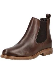 Stiefelette Tamaris "Tamaris Stiefelette Leder/Textil", Damen, Gr. 37, muscat, Leder, Textil, Schuhe Stiefelette