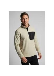 Fleecepullover Icepeak "Icepeak CREIL", Herren, Gr. M, dust, Obermaterial: 100% Polyester, Sweatshirts Fleecepullover, sportlicher Stil, aus Polyester