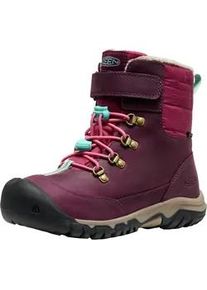Winterstiefel Keen "KANIBOU WP", Damen, Gr. 37, rosa (fig, pink lemonade), Leder, Textil, Schuhe Winterstiefel, Winterschuhe, Winterboots, Snowboots