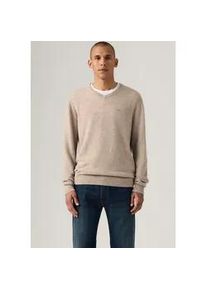 Levi's V-Ausschnitt-Pullover LEVI'S, Herren, Gr. L, fungi heather, Strick, Obermaterial: 80% Wolle, 20% Polyamid, normal h&uuml;ftlang, V-Ausschnitt, B&uuml;ndchen, Pullover